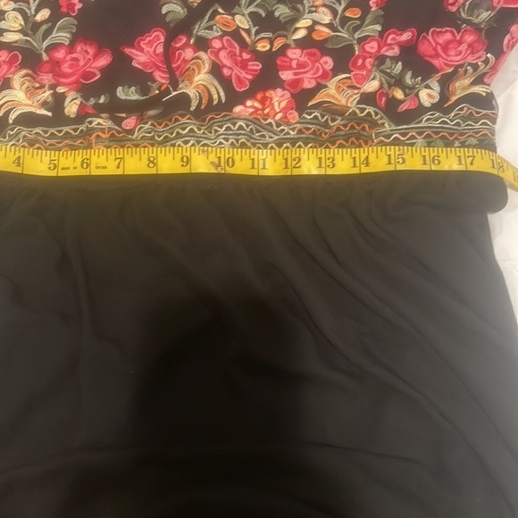 NWT Suzanne Betro  black dress with embroidery Lowered the price.. SALE - Picture 6 of 8